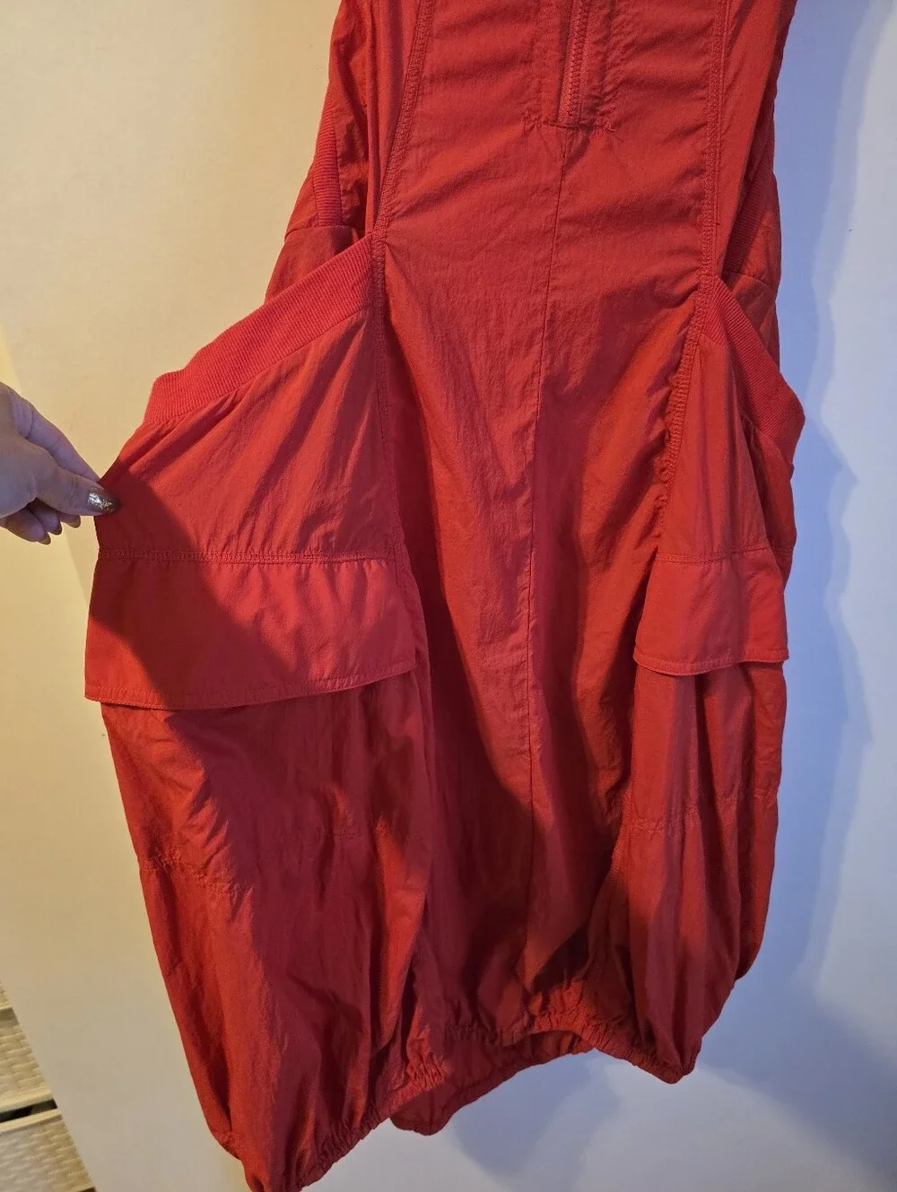 $148 Daily Practice Fastpack Bubble-Hem Midi Dress Size Large - Picture 10 of 11